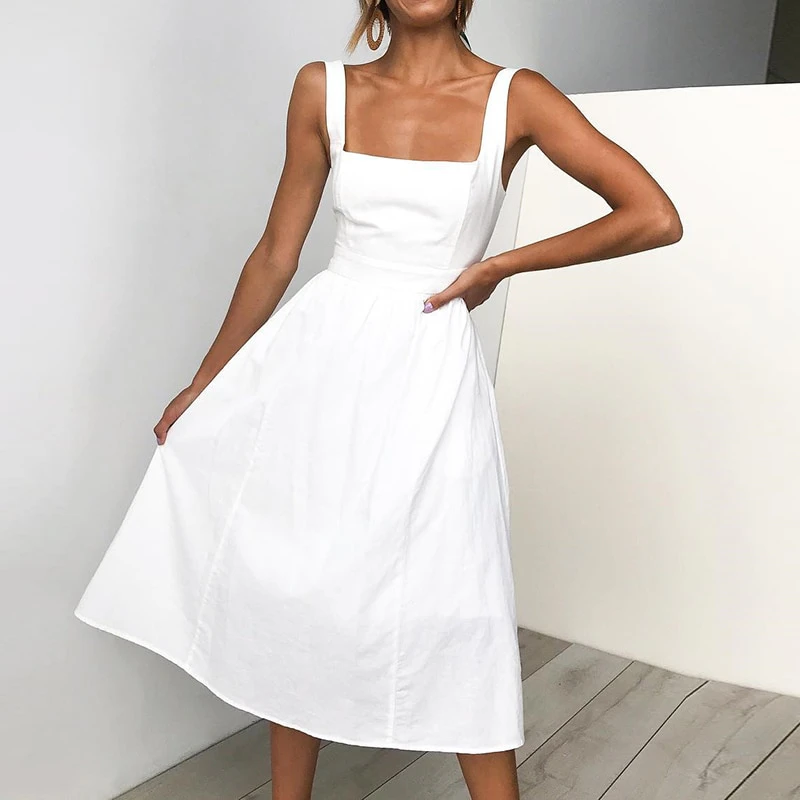 Casual White Summer Dress