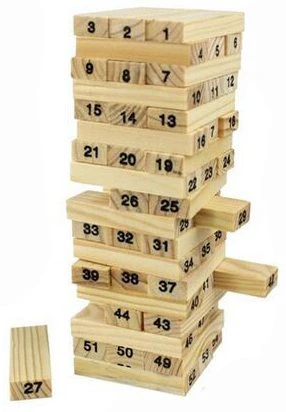 Wooden Tumble Tower Game