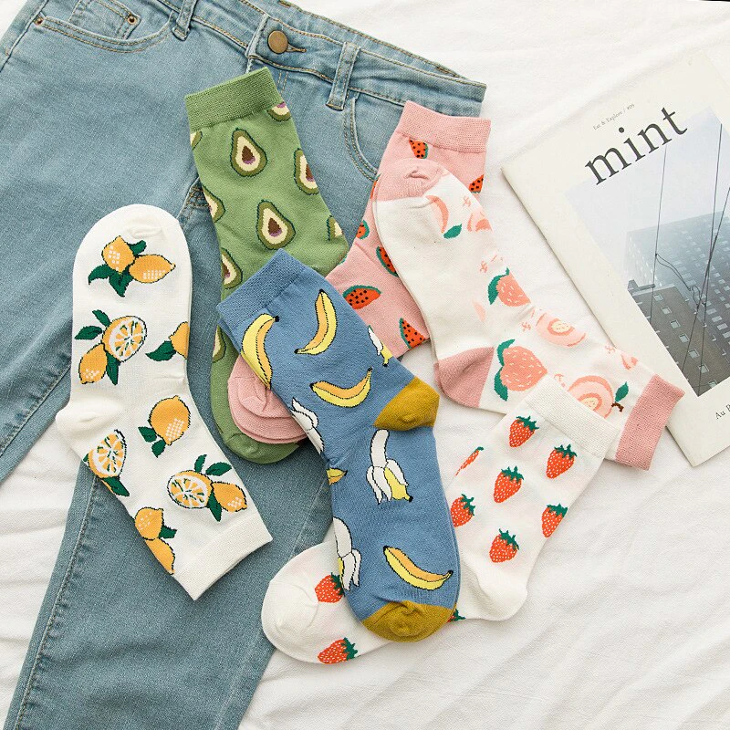 Fruit Pattern Socks