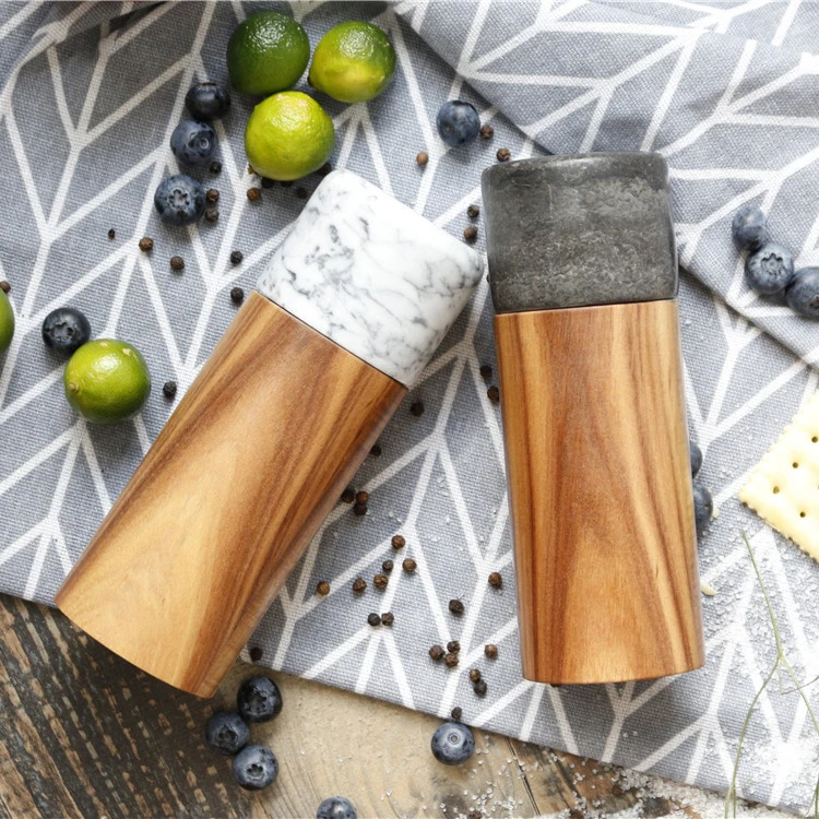 Wood & Marble Spice Grinder