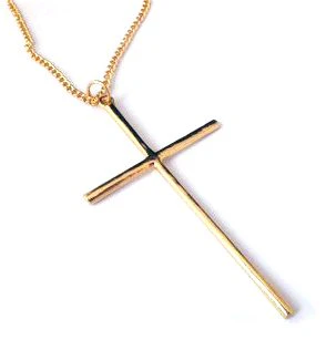 Long Cross Pendant Necklace