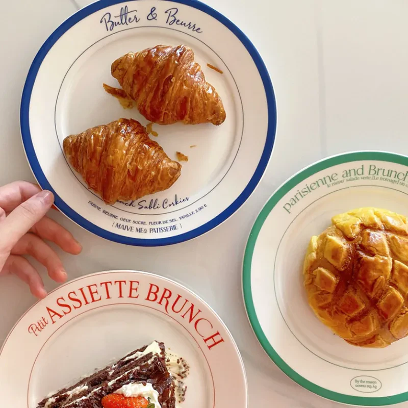 Vintage French Dessert Plates