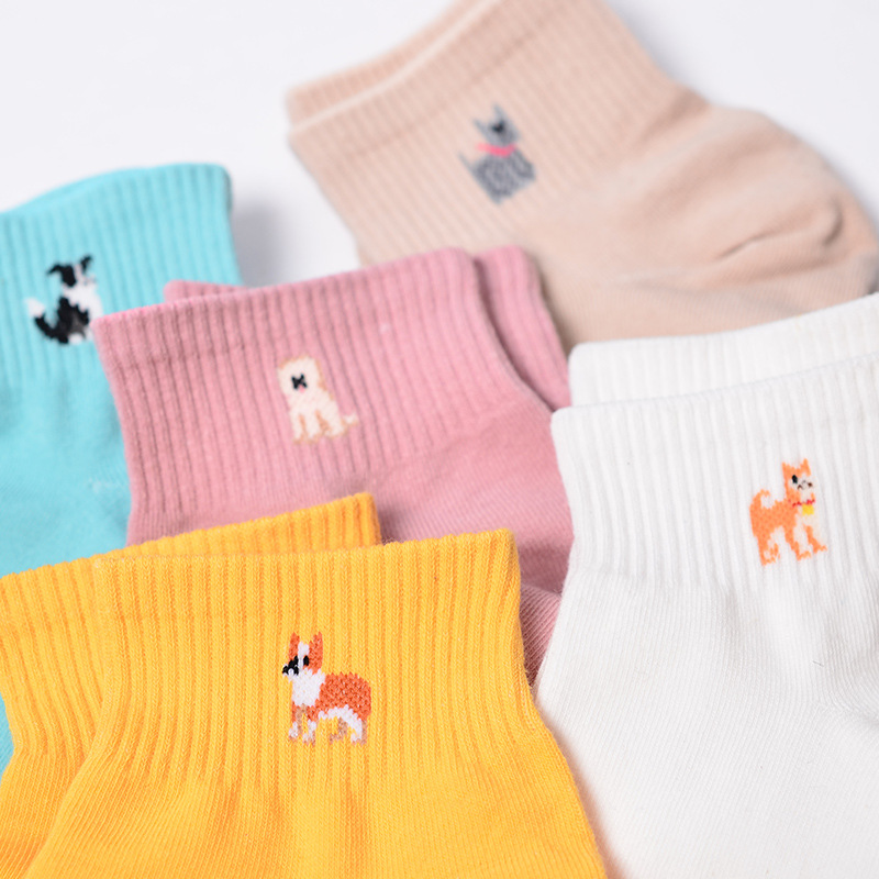 Cute Pastel Dog Socks