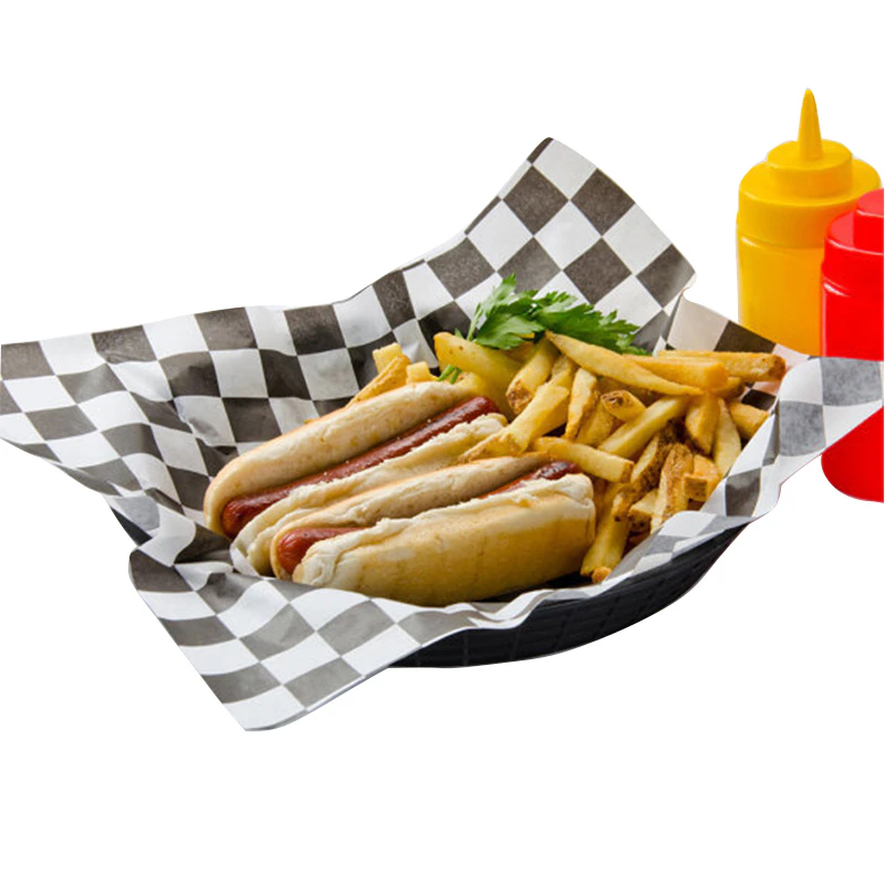 Checkered Takeaway Paper