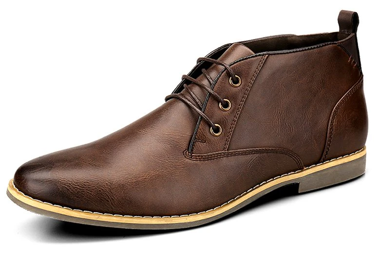 Mens Leather Chukka Boots