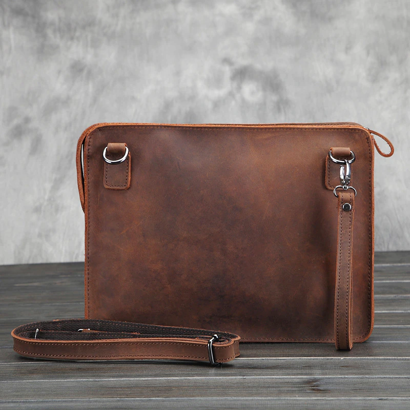 Genuine Leather Shoulder Satchel