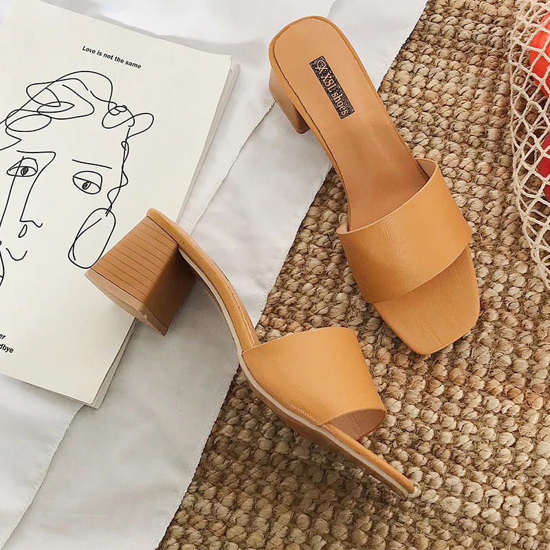 Tan or White Mules