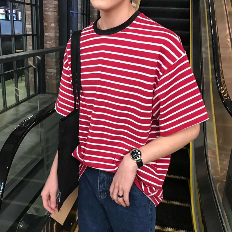 Mens Striped Oversize T-Shirt