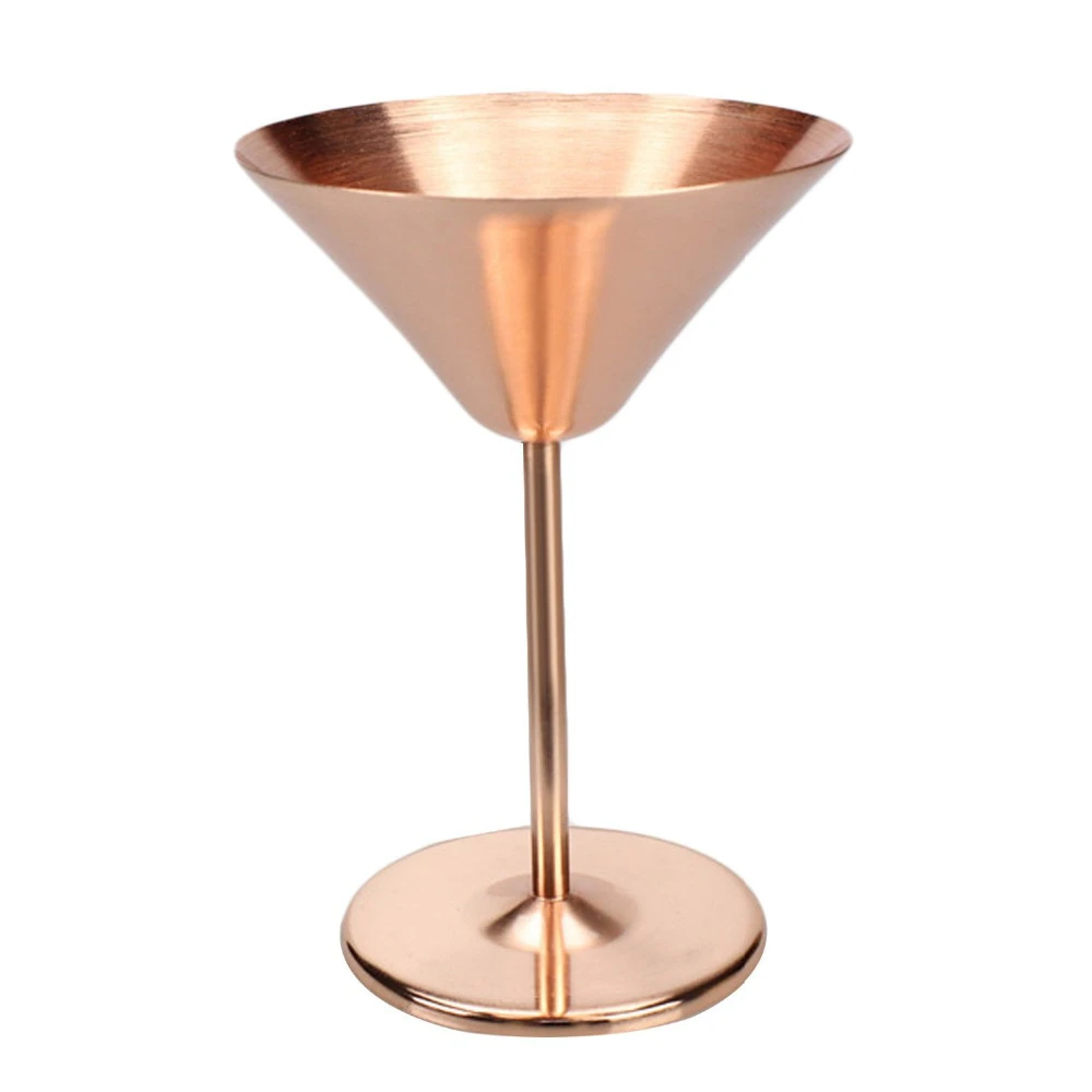 Copper Plated Martini Glass