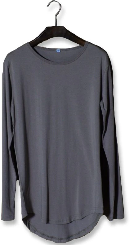 Curved Hem Long Sleeve Tee