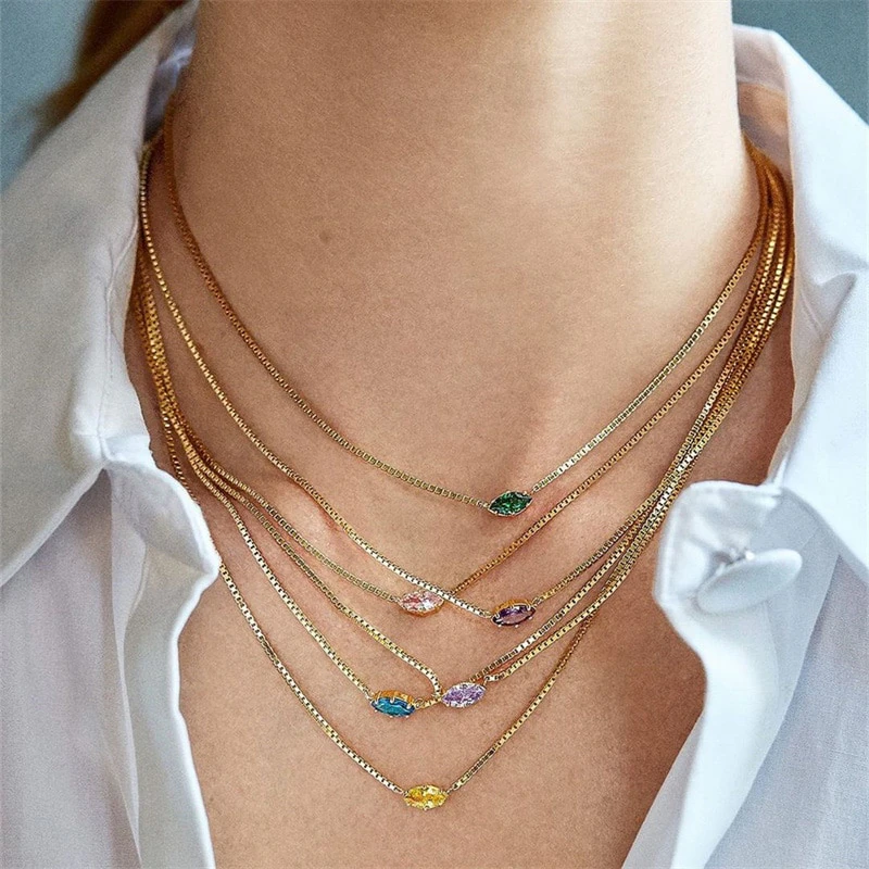 Dainty Birthstone Necklace