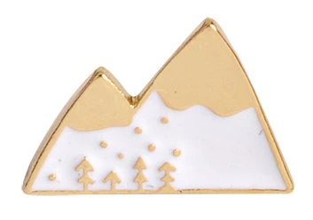 Gold Peaks Brooch