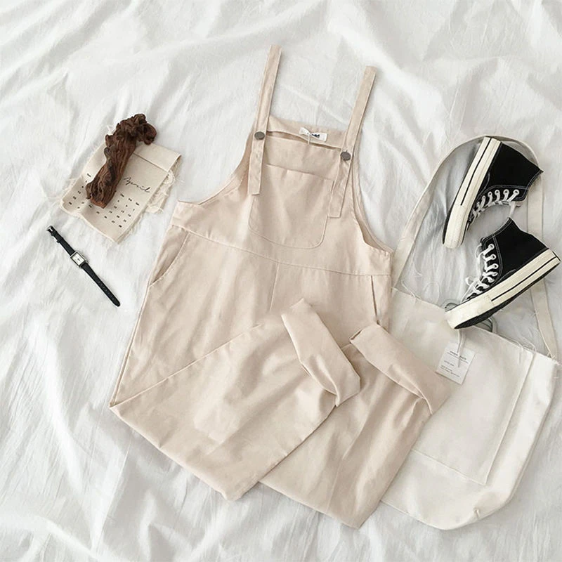 Oversized Cotton Overalls