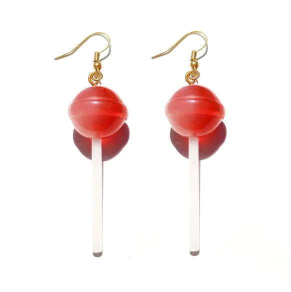 Resin Lollipop Earrings
