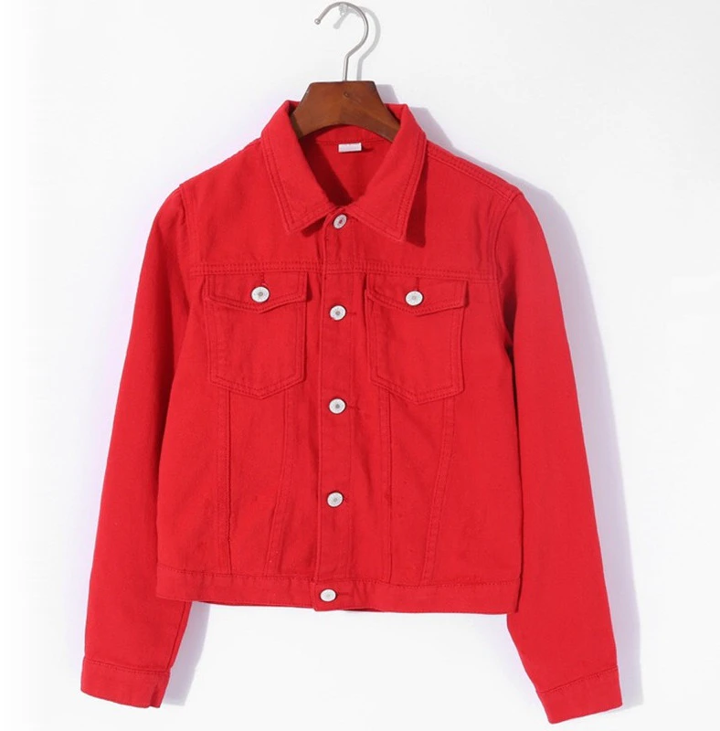 Red Denim Jacket