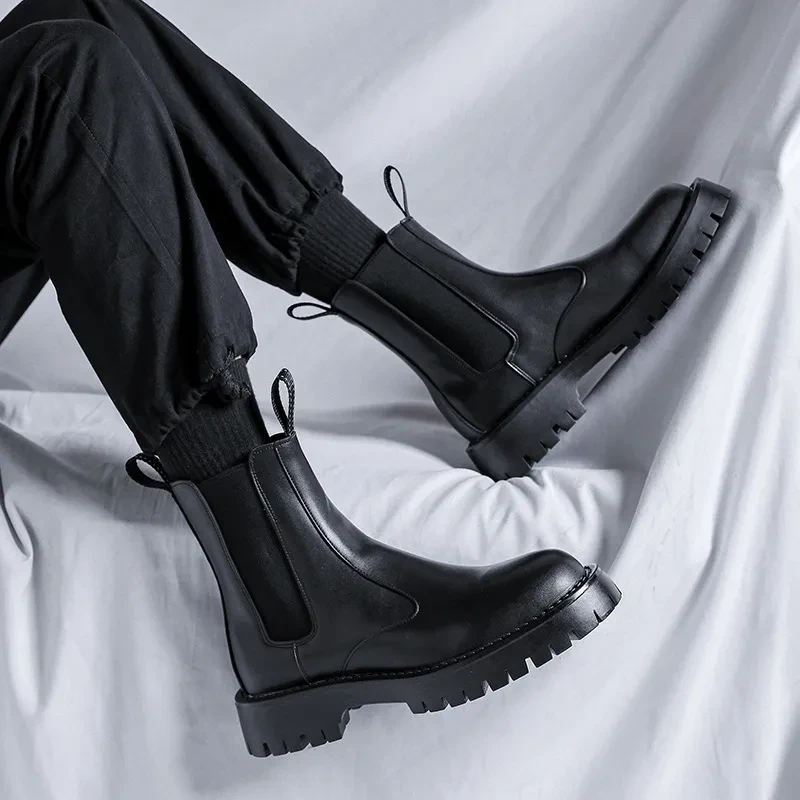 Mens Leather Chelsea Boots