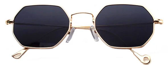 Retro Octagon Shaped Sunglasses