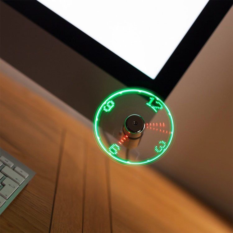 Led Usb Fan Clock