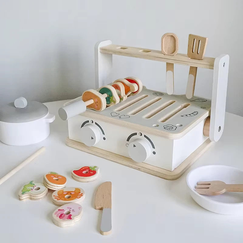 Wooden BBQ Playset