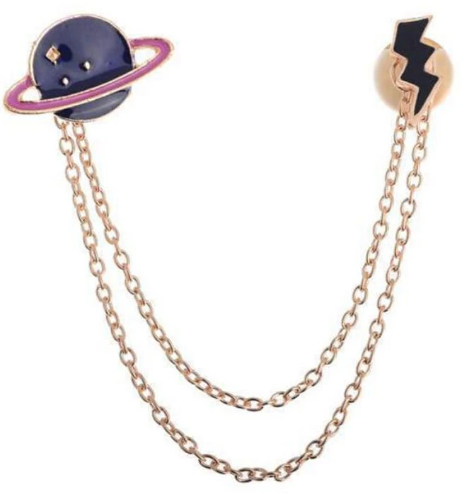 Space Chain Brooch
