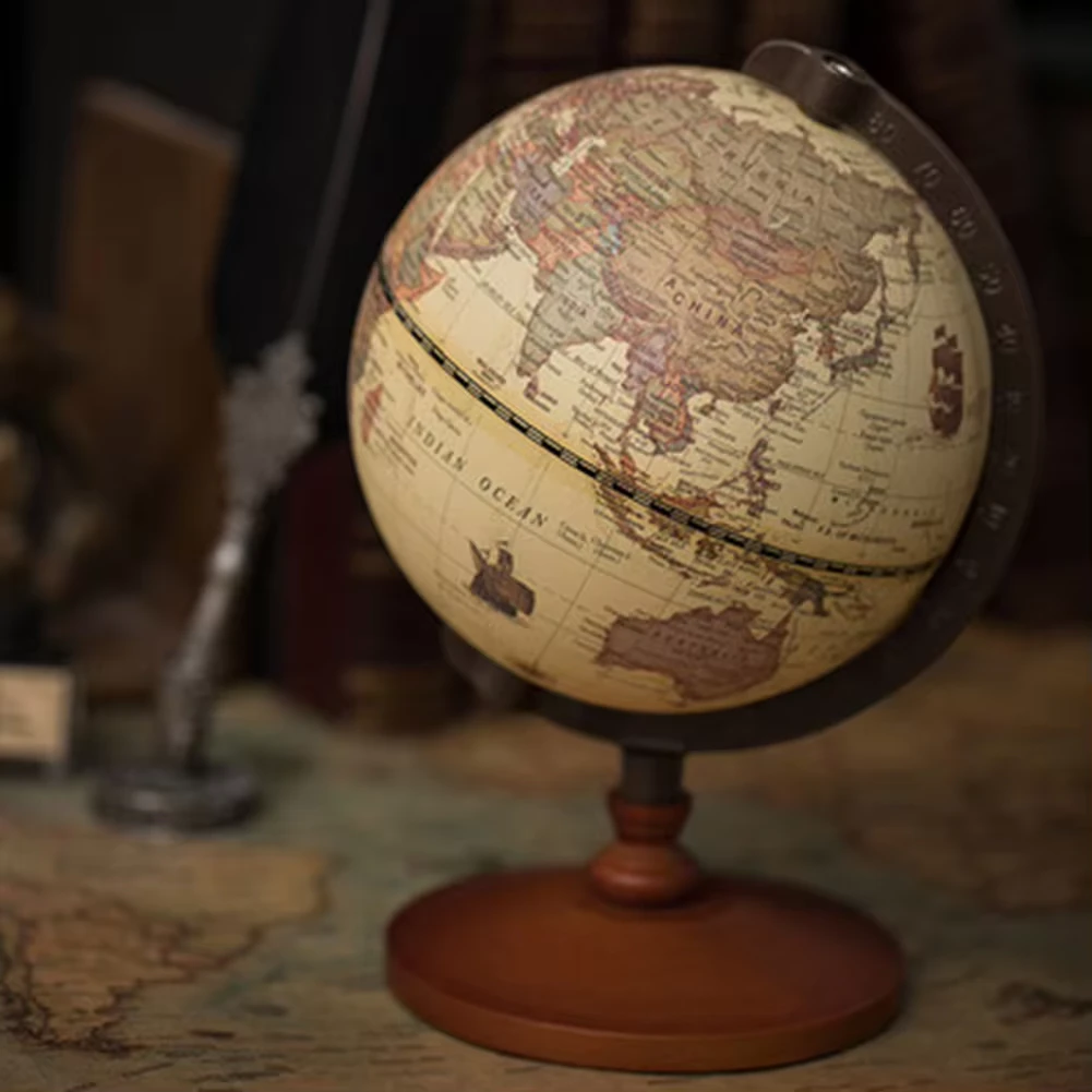Retro Wooden Globe