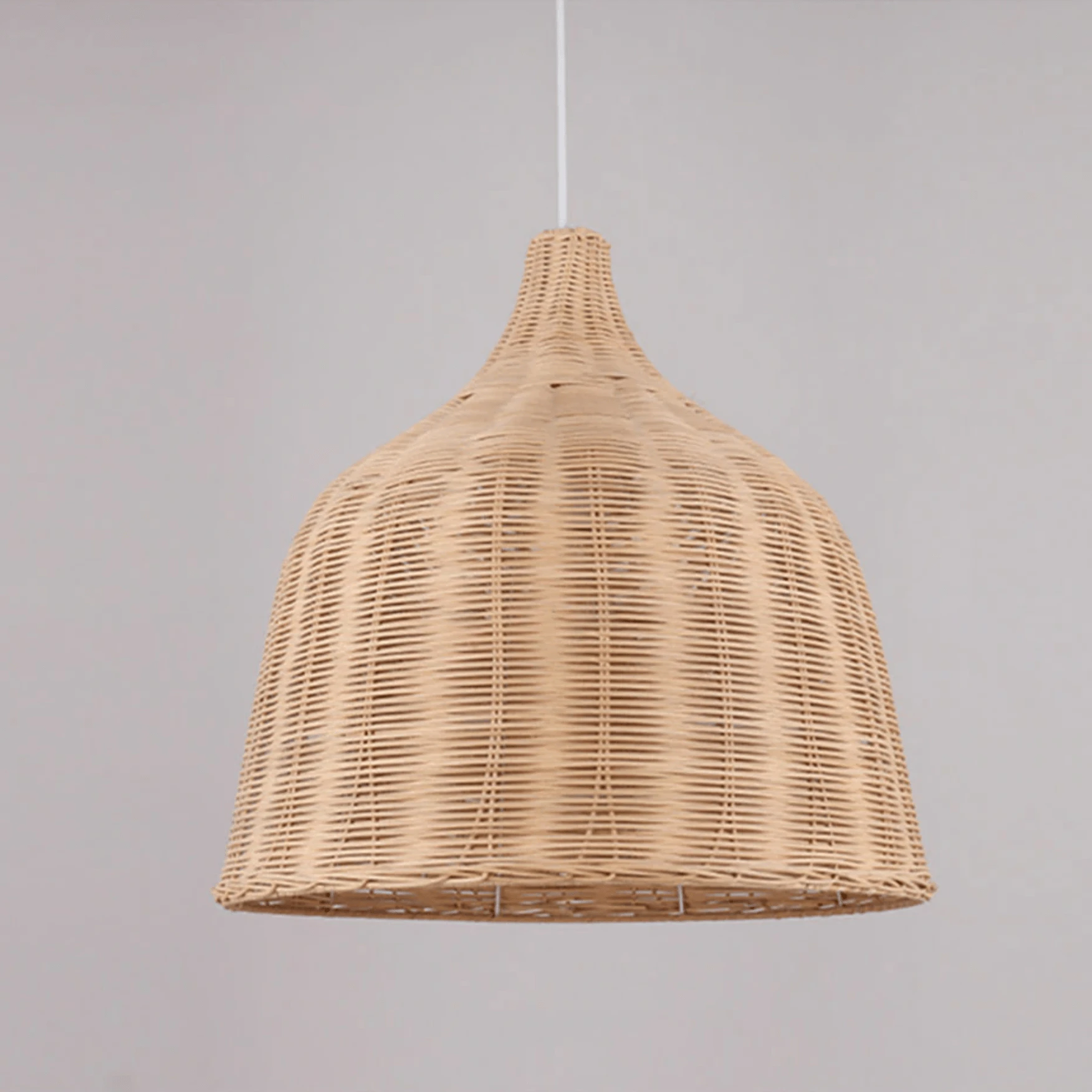 Woven Cane Hanging Lamp Shade