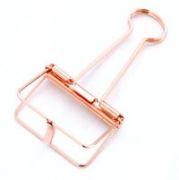 Wireframe Rose Gold Binder Clips