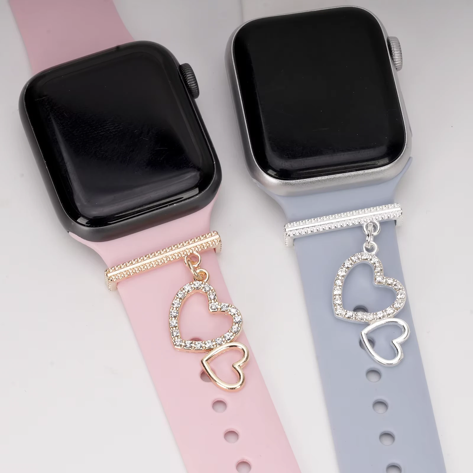Bling Heart Watch Charm