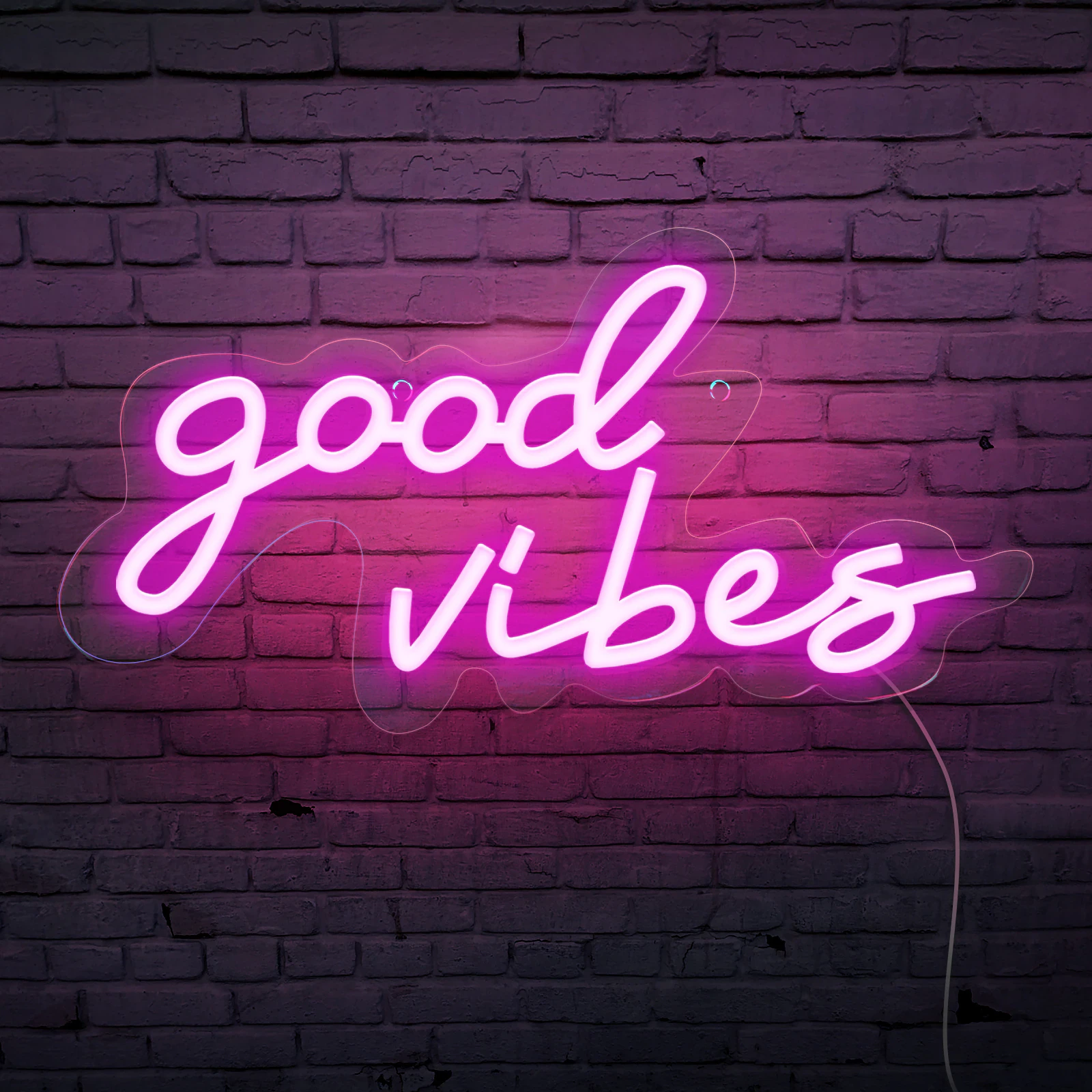 Good Vibes LED Neon Sign
