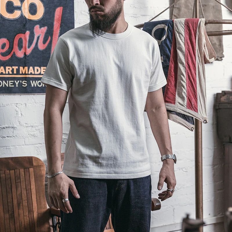 Mens Heavyweight Basics Crew Neck Tee