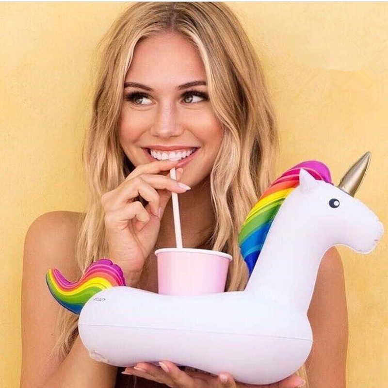Inflatable Unicorn Pool Drink Holder