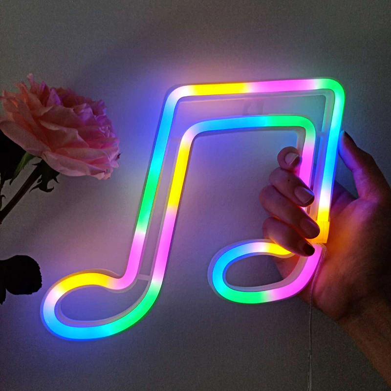 Neon Music Note LED Light
