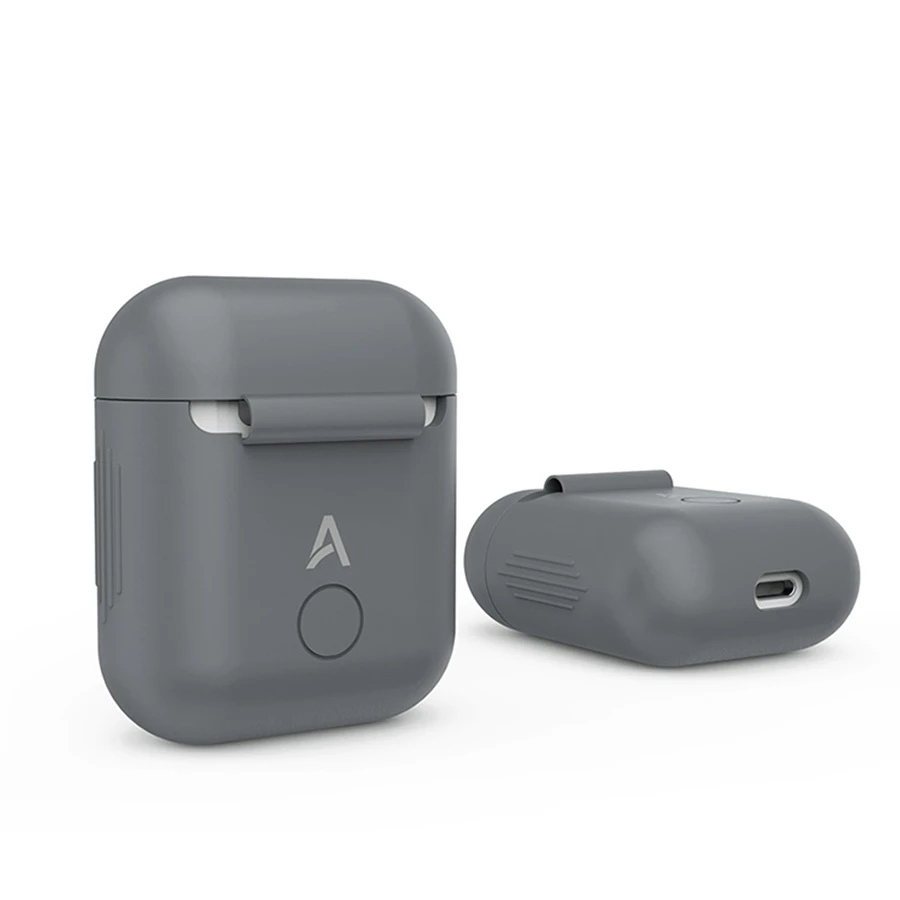Grey Silicon AirPod Grip Case