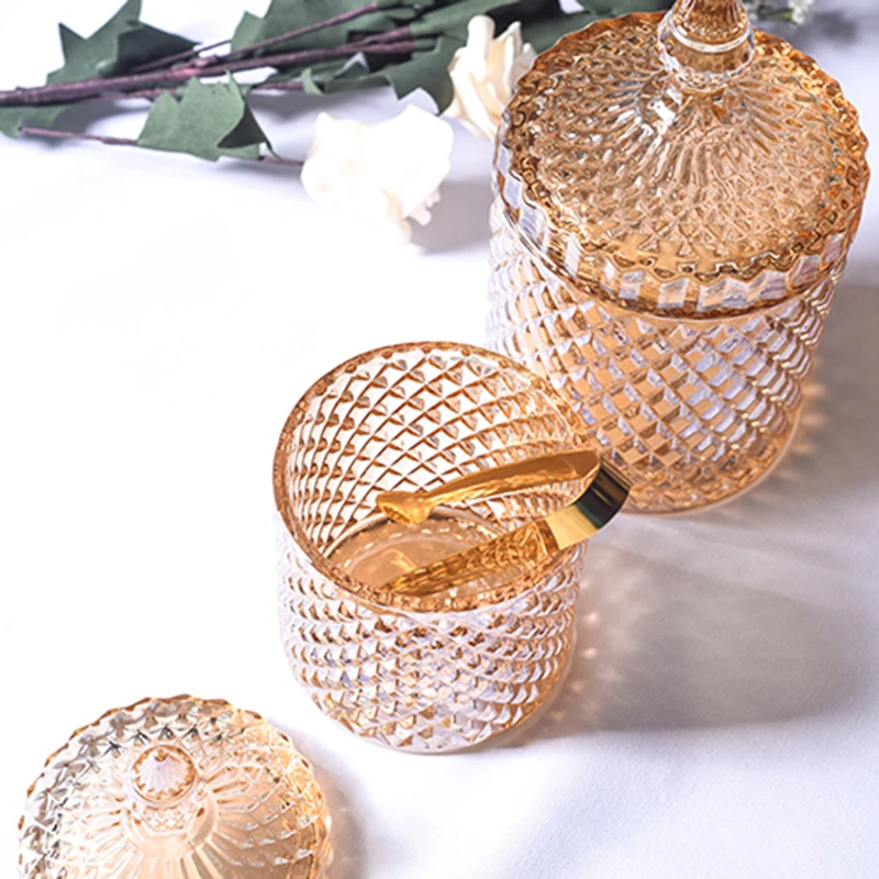 Vintage Amber Euro Storage Jar
