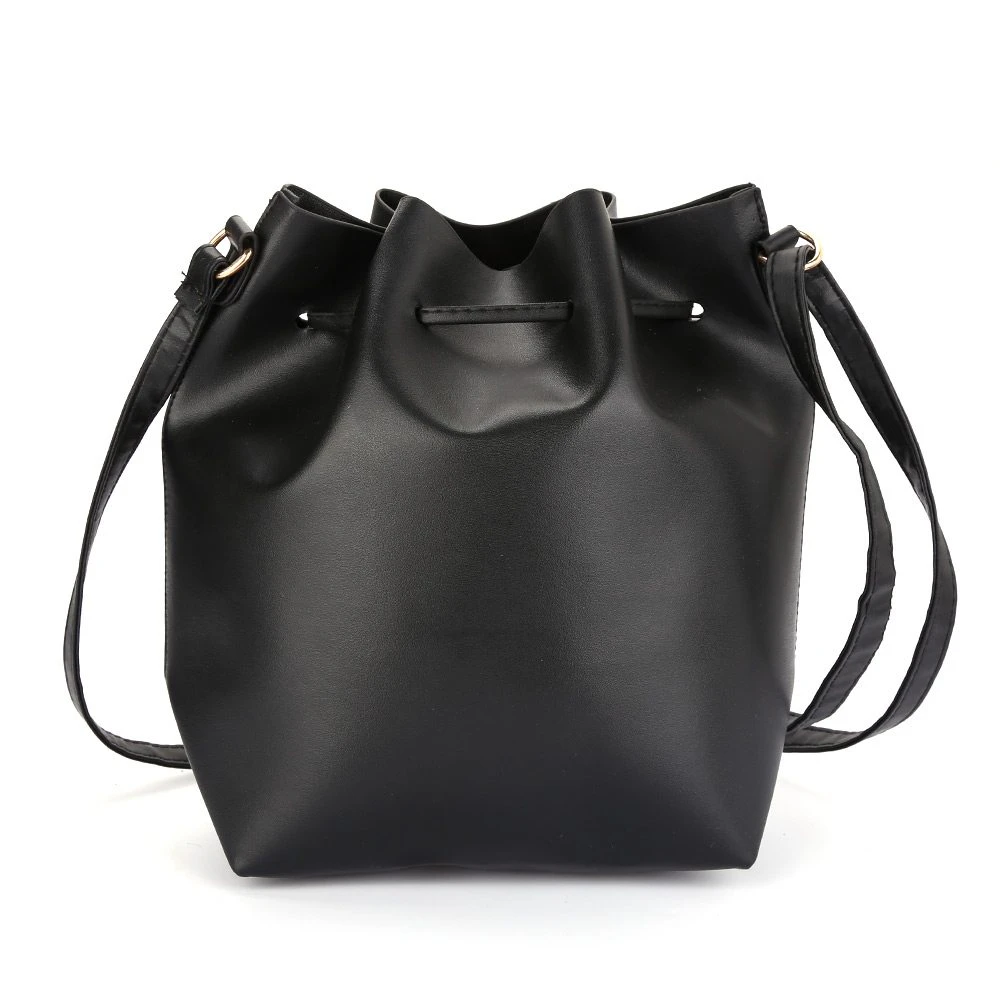 Leather Bucket Bag With Coin Purse