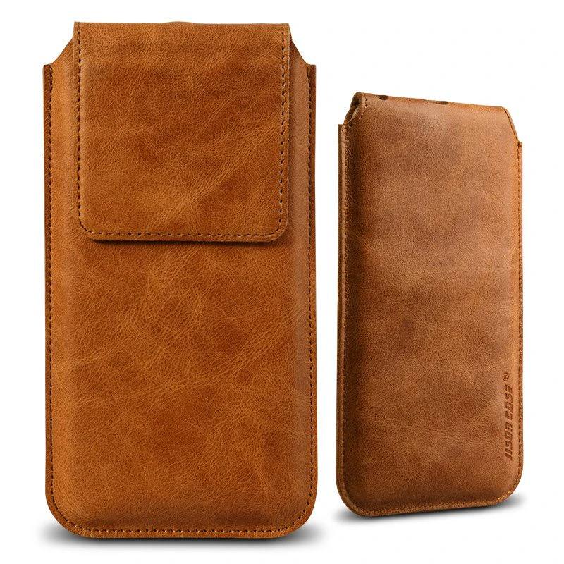 Slim Leather iPhone Case with Flap Magnet