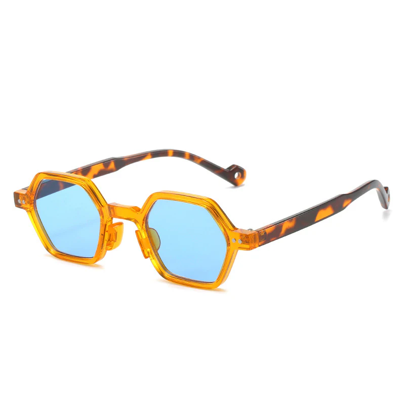 Duo Tone Hexagon Sunglasses