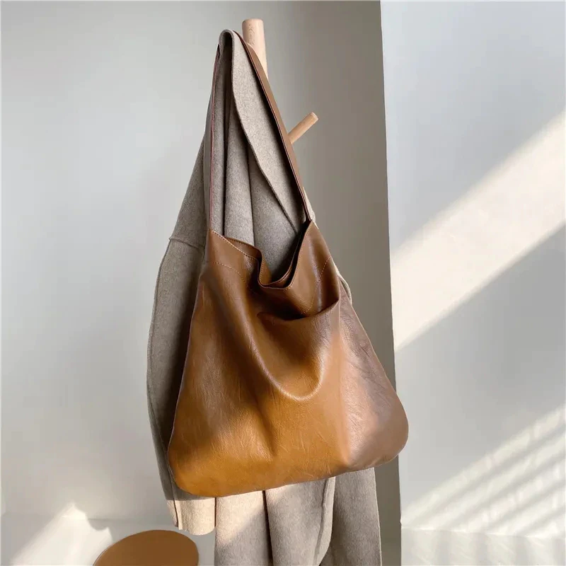 Soft PU Leather Tote Bag