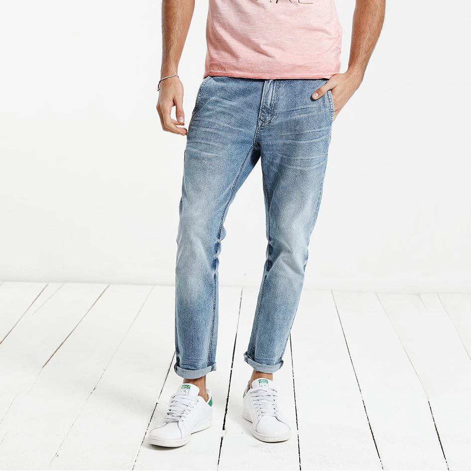 Stonewashed Denim Jeans