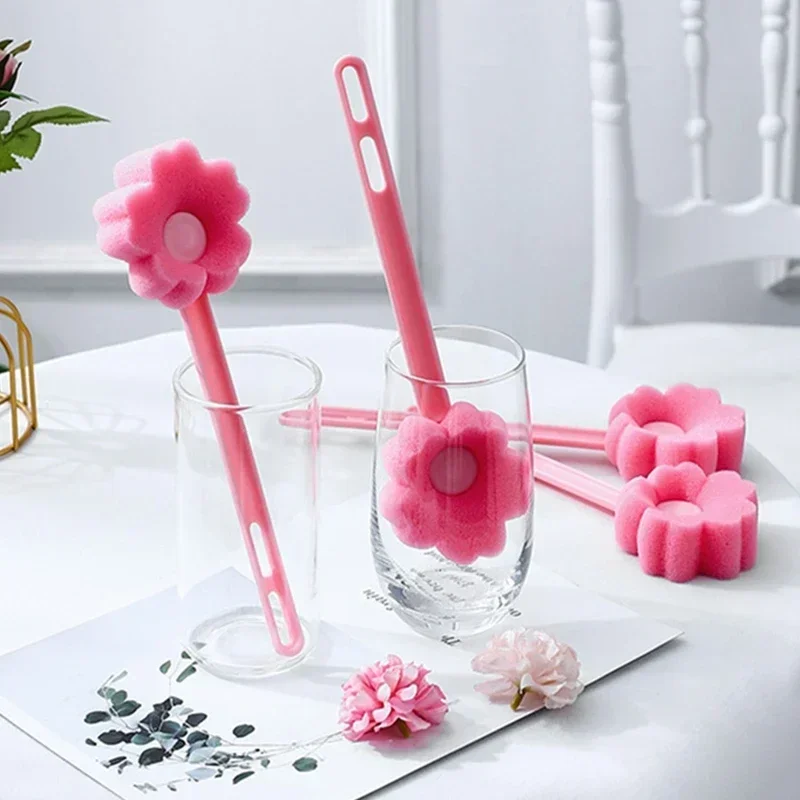 Flower Sponge Bottle Cleaner