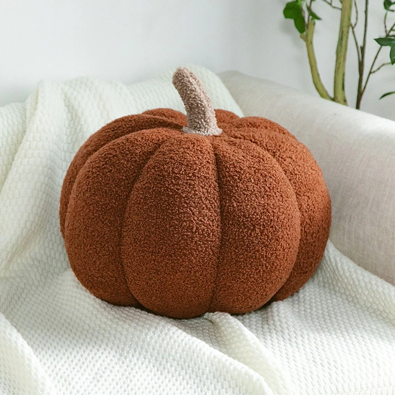 Plush Pumpkin Decor Cushion