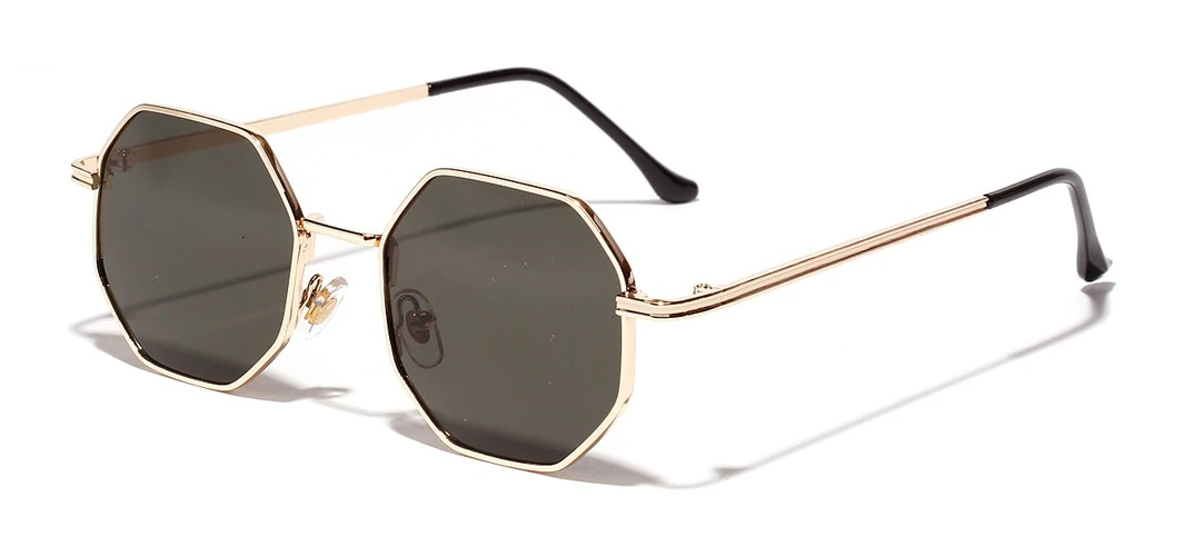 Vintage Gold Octagon Sunglasses