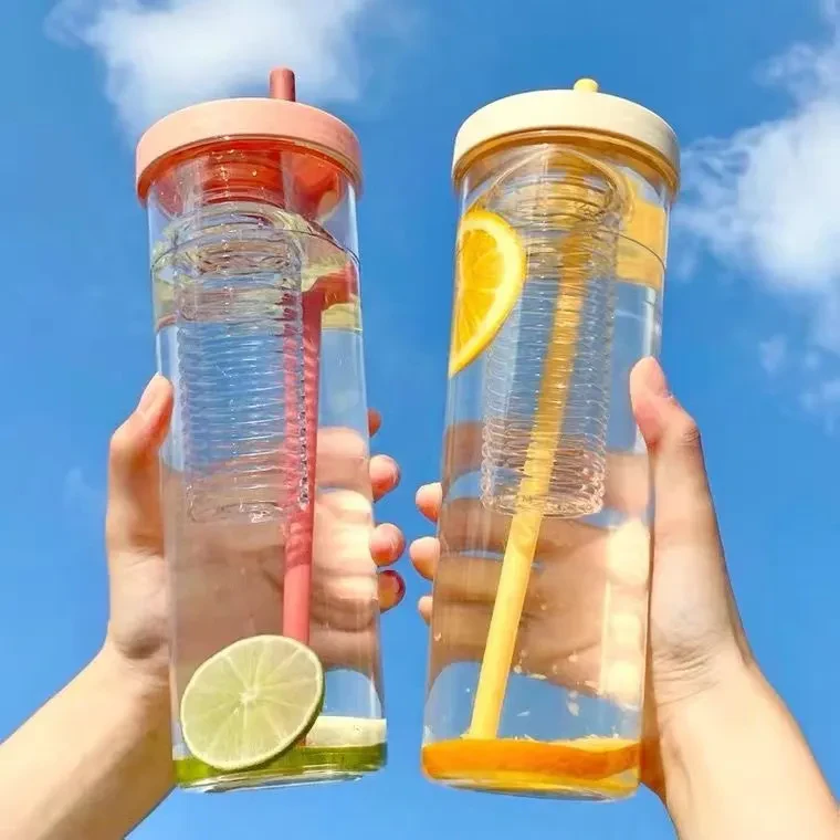 Collapsible Straw Water Bottle
