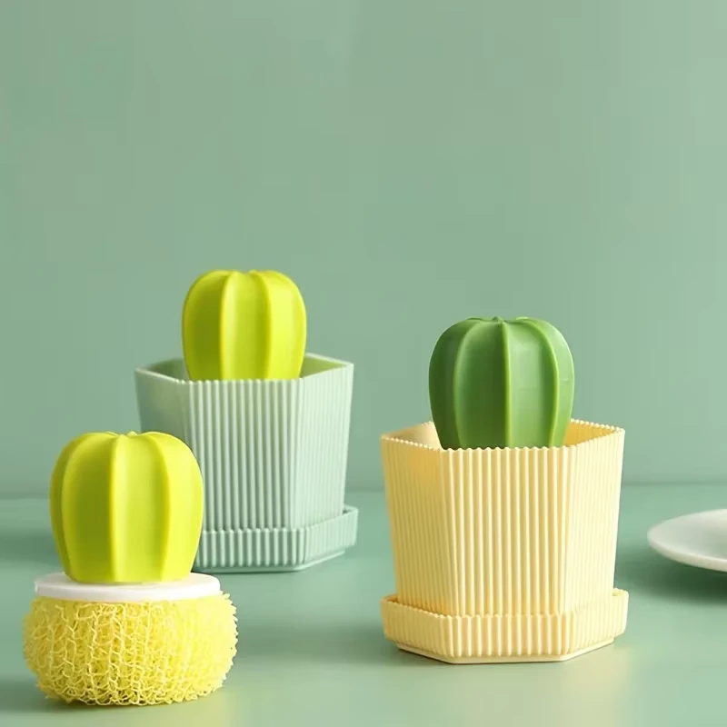 Cactus Dish Cleaning Brush