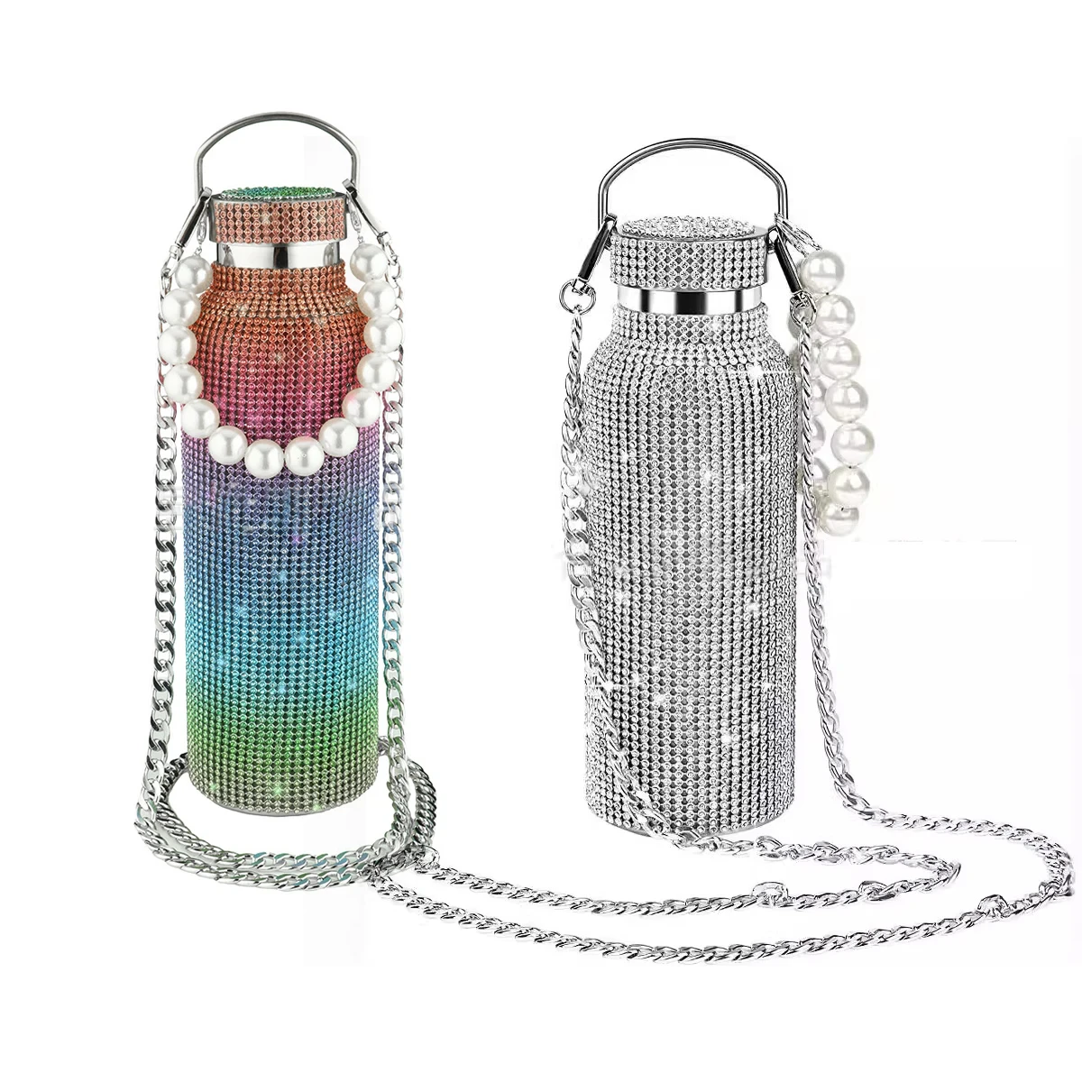 Rhinestone Thermos Bottle