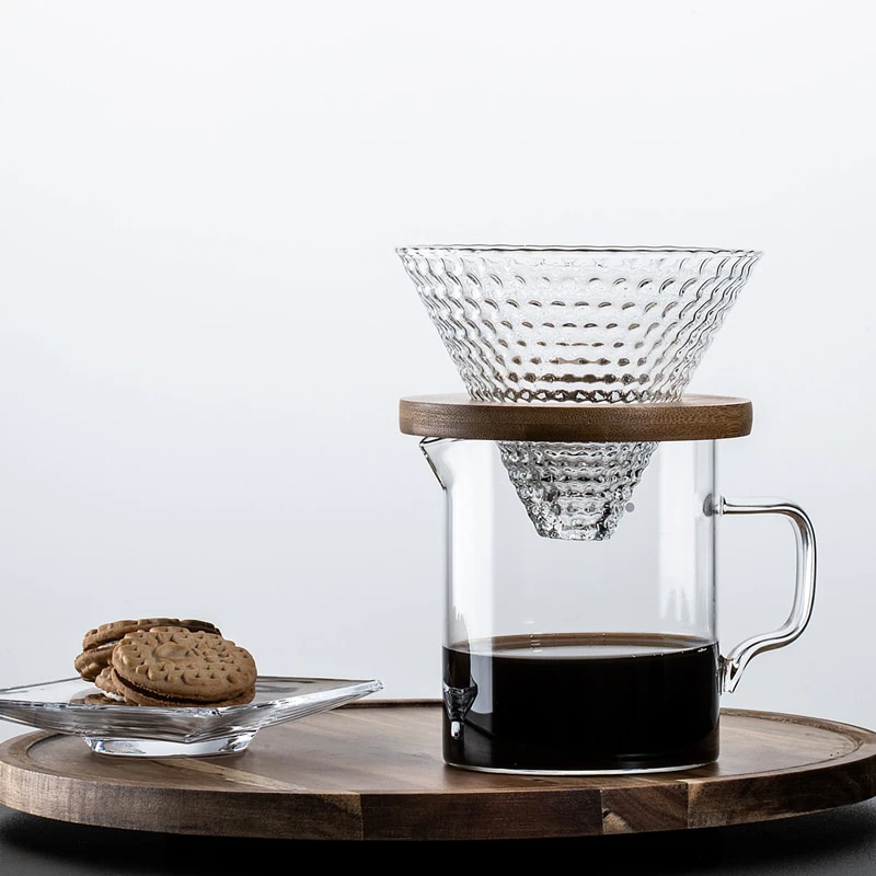 Dotted Glass Pour-over Coffee Filter