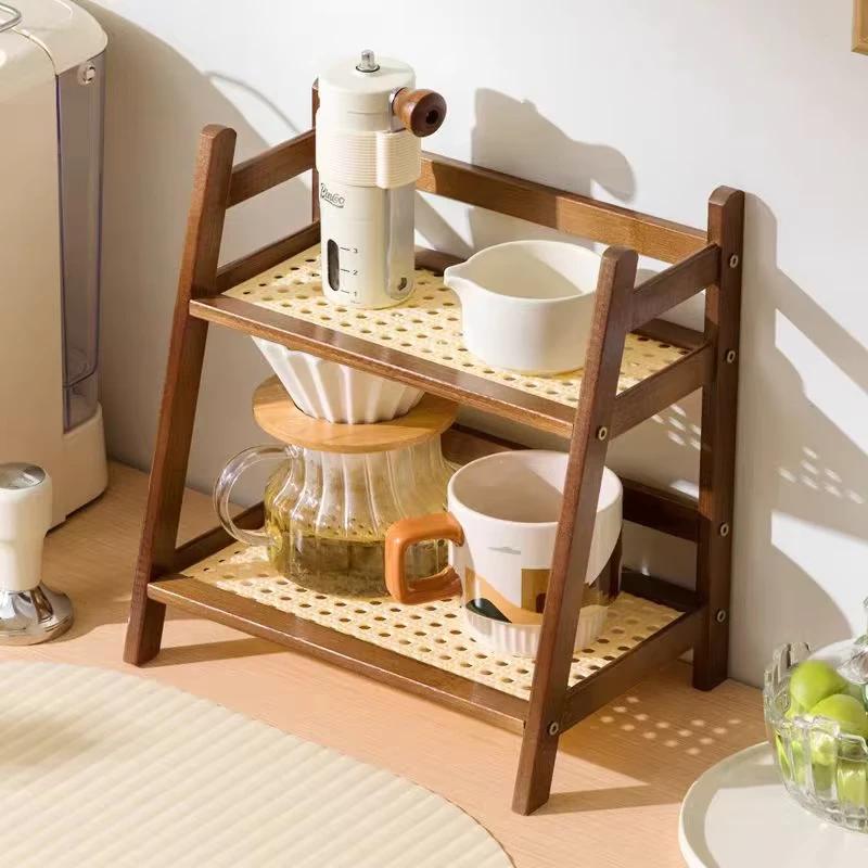 Minimalist Rattan Shelf