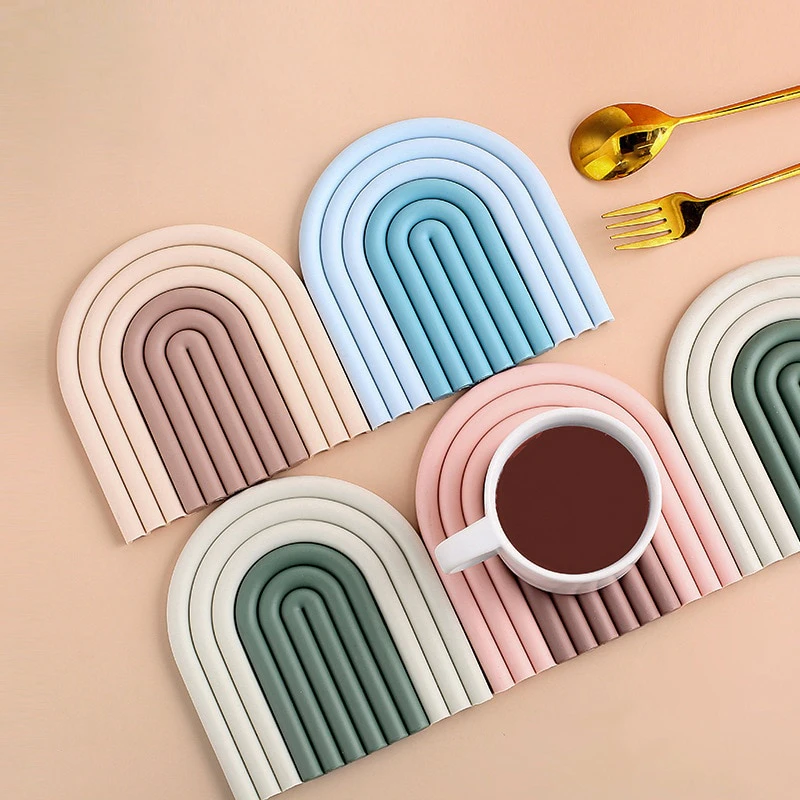 Rainbow Silicone Kitchen Mat