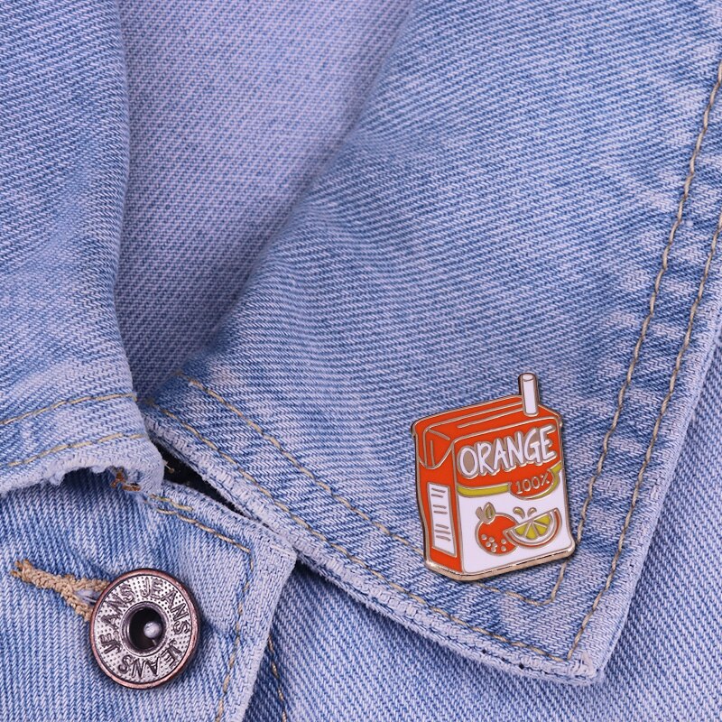 Juice Box Lapel Pin