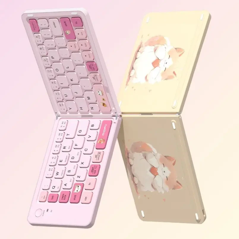 Foldable Cat Bluetooth Keyboard